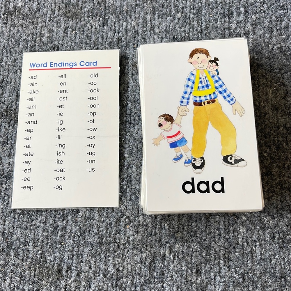 Word Ending Cards